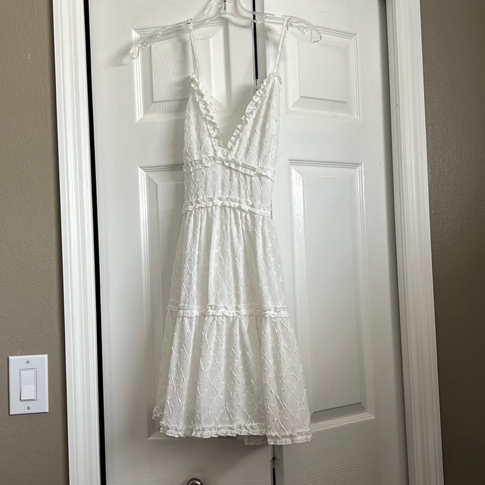 White casual dress